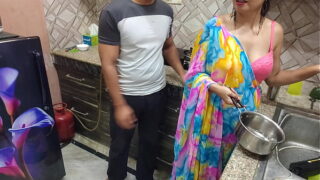 Indian Desi Bhabhi Fucks Hard by Her Nephew First Time in kitchen Video